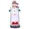 Glitzhome® 20FT Giant Lighted Inflatable Disco Skiing Snowman